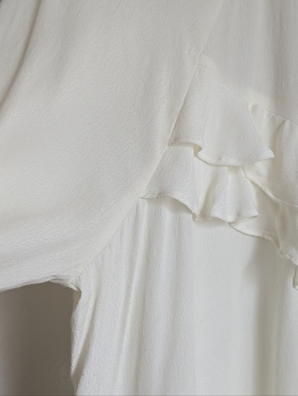 Anthropologie Lie Romantic Bohemian Ruffled Lace Blouse White Size 14 - Picture 7 of 16